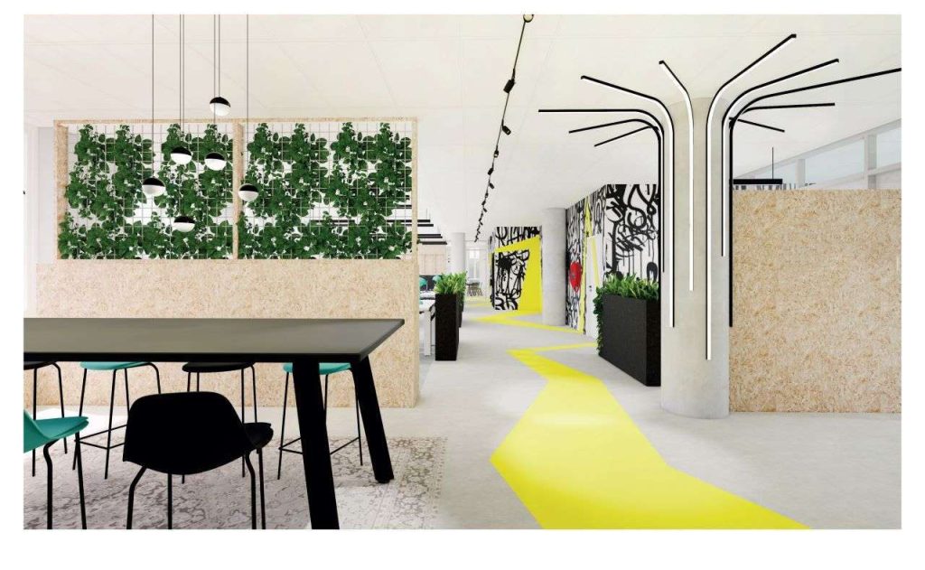 Ontwerp voor een jonge organisatie met als kenmerken: jong, dynamisch, urban en creatief
